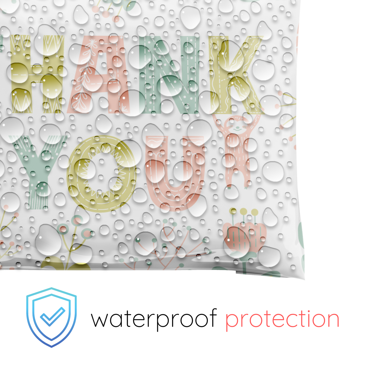 Reusable eco-friendly durable waterproof tear-resistant non-see-through self sealing cute poly mailer shipping envelope mailing bags for small business eBay Poshmark Etsy Depop Shopify thrift resellers clothing