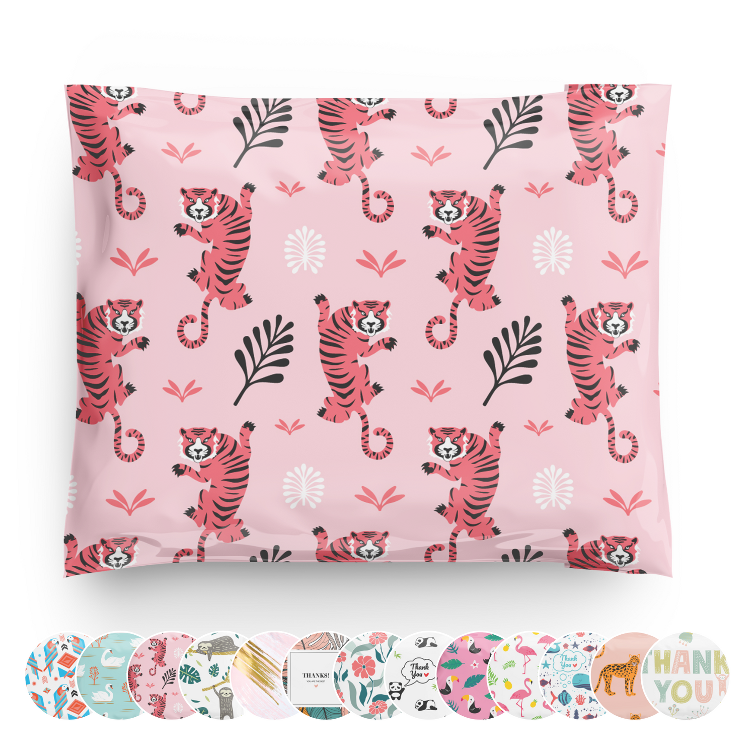 Reusable eco-friendly durable waterproof tear-resistant non-see-through self sealing cute poly mailer shipping envelope mailing bags for small business eBay Poshmark Etsy Depop Shopify thrift resellers clothing