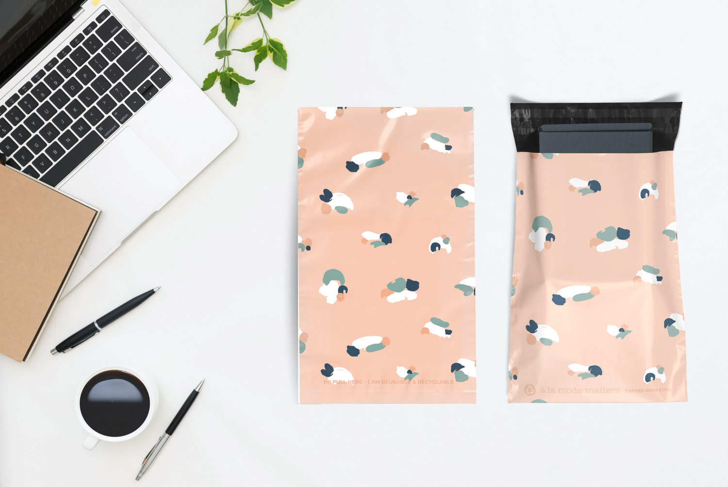 Reusable eco-friendly durable waterproof tear-resistant non-see-through self sealing cute poly mailer shipping envelope mailing bags for small business eBay Poshmark Etsy Depop Shopify thrift resellers clothing