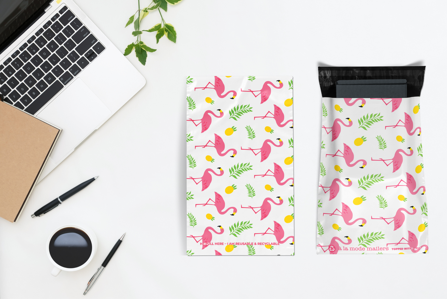 Reusable eco-friendly durable waterproof tear-resistant non-see-through self sealing cute poly mailer shipping envelope mailing bags for small business eBay Poshmark Etsy Depop Shopify thrift resellers clothing