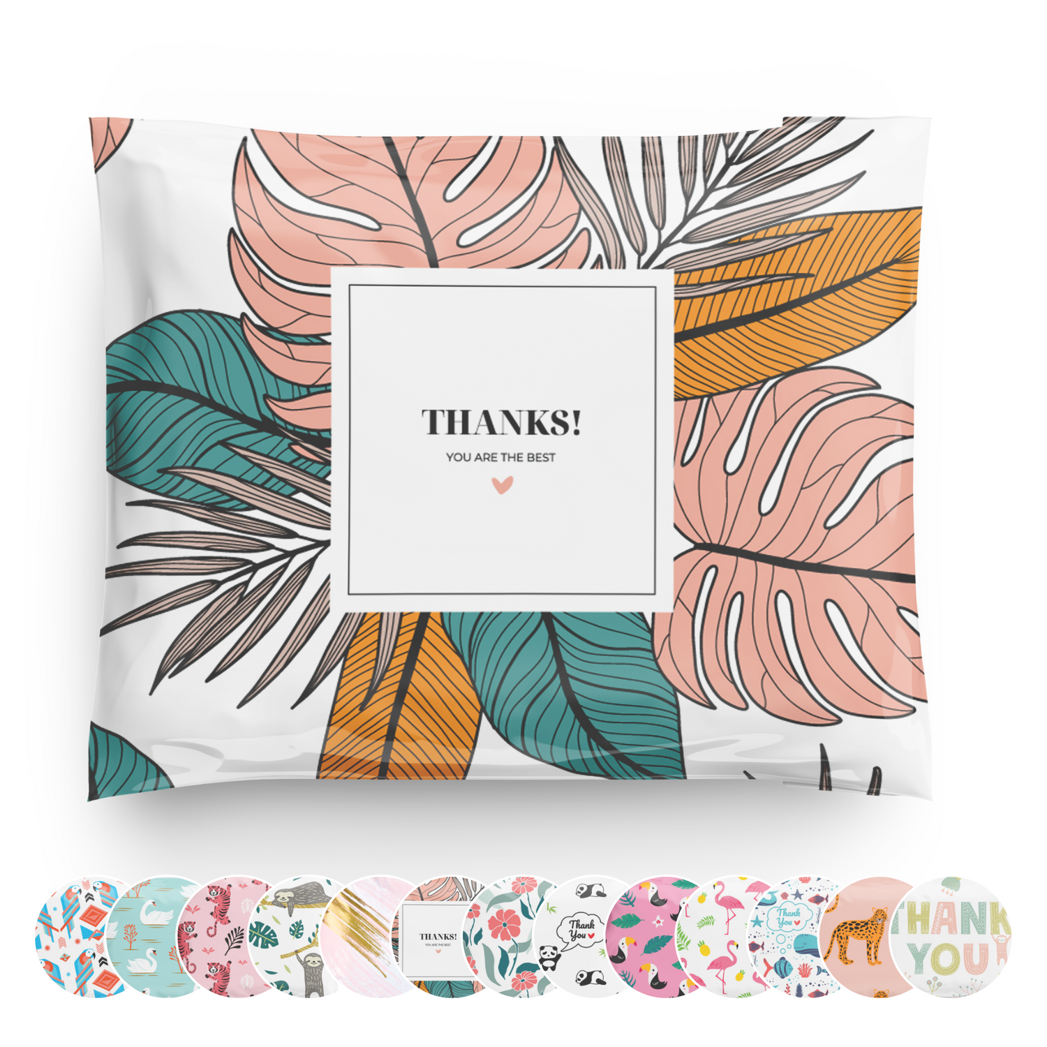Reusable eco-friendly durable waterproof tear-resistant non-see-through self sealing cute poly mailer shipping envelope mailing bags for small business eBay Poshmark Etsy Depop Shopify thrift resellers clothing