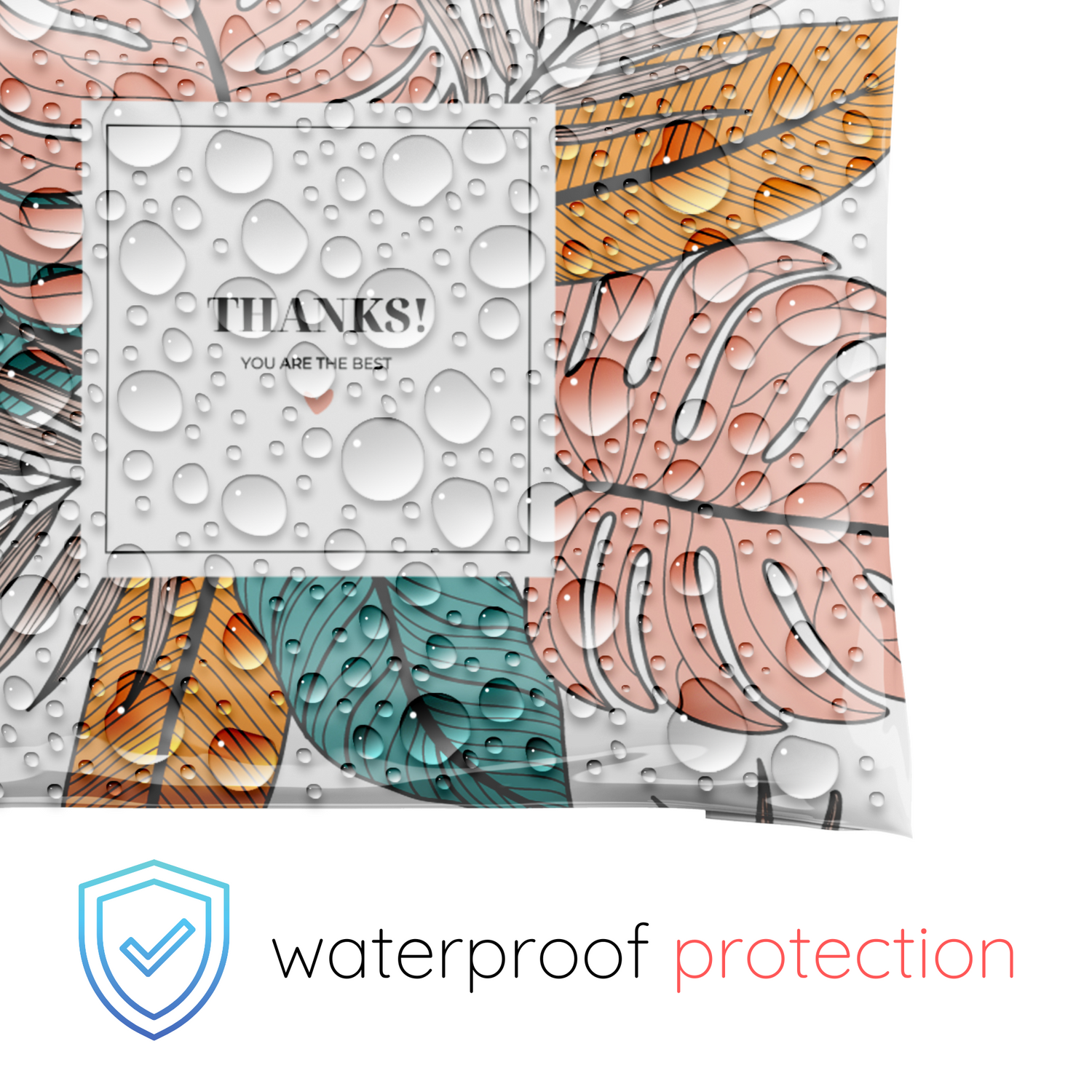 Reusable eco-friendly durable waterproof tear-resistant non-see-through self sealing cute poly mailer shipping envelope mailing bags for small business eBay Poshmark Etsy Depop Shopify thrift resellers clothing