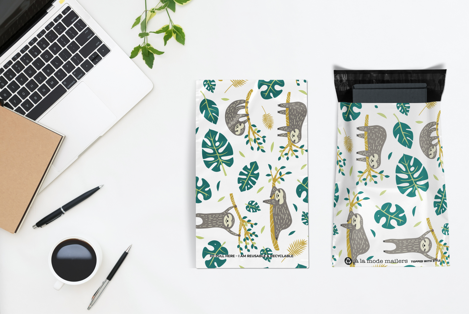 Reusable eco-friendly durable waterproof tear-resistant non-see-through self sealing cute poly mailer shipping envelope mailing bags for small business eBay Poshmark Etsy Depop Shopify thrift resellers clothing