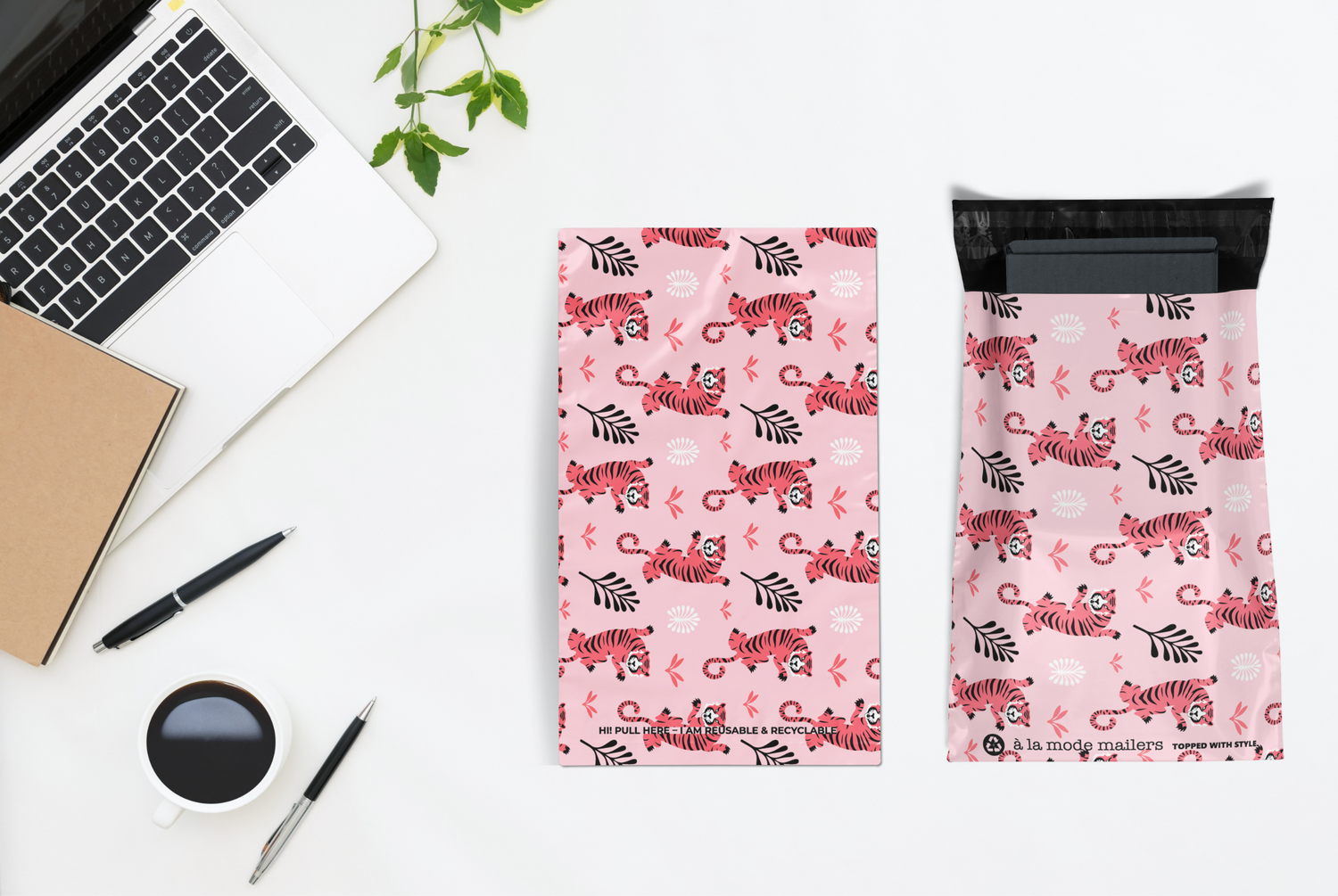 Reusable eco-friendly durable waterproof tear-resistant non-see-through self sealing cute poly mailer shipping envelope mailing bags for small business eBay Poshmark Etsy Depop Shopify thrift resellers clothing