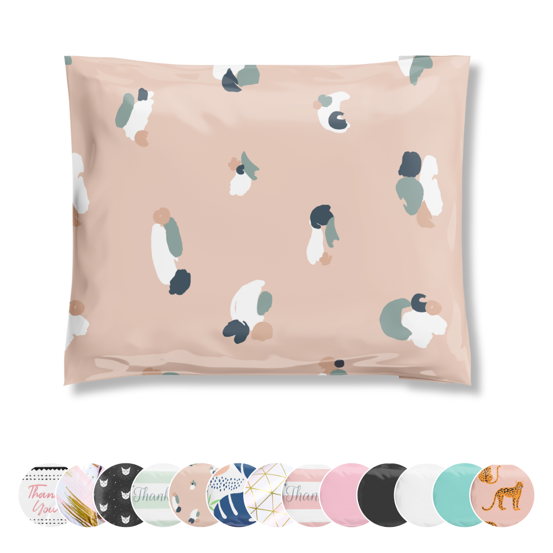 Reusable eco-friendly durable waterproof tear-resistant non-see-through self sealing cute poly mailer shipping envelope mailing bags for small business eBay Poshmark Etsy Depop Shopify thrift resellers clothing