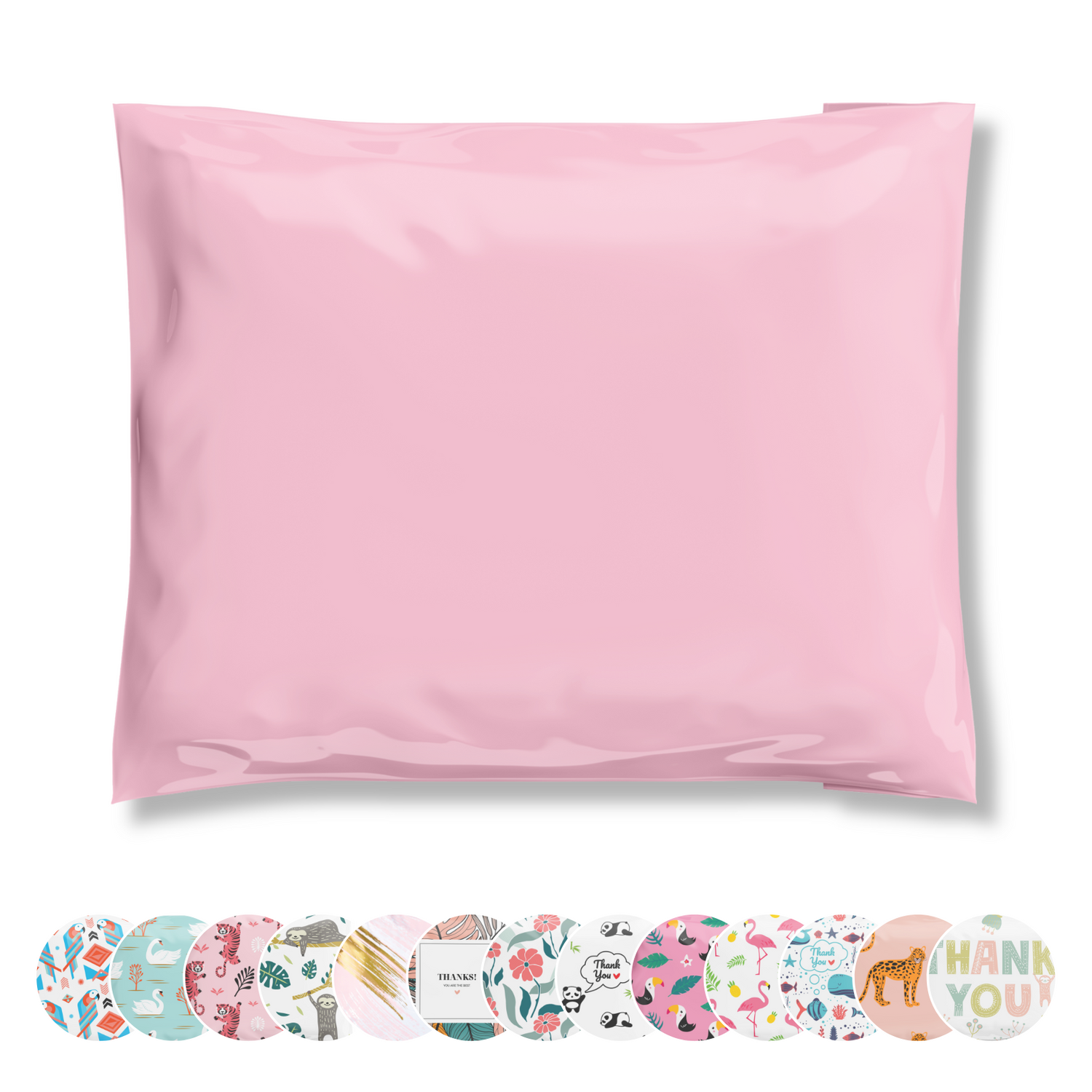 Eco-friendly durable waterproof tear-resistant non-see-through self sealing cute poly mailer shipping envelope mailing bags for small business eBay Poshmark Etsy Depop Shopify thrift resellers clothing