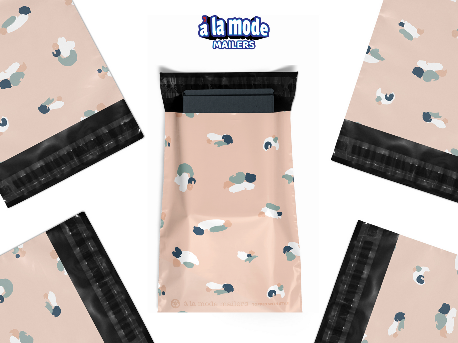 Reusable eco-friendly durable waterproof tear-resistant non-see-through self sealing cute poly mailer shipping envelope mailing bags for small business eBay Poshmark Etsy Depop Shopify thrift resellers clothing