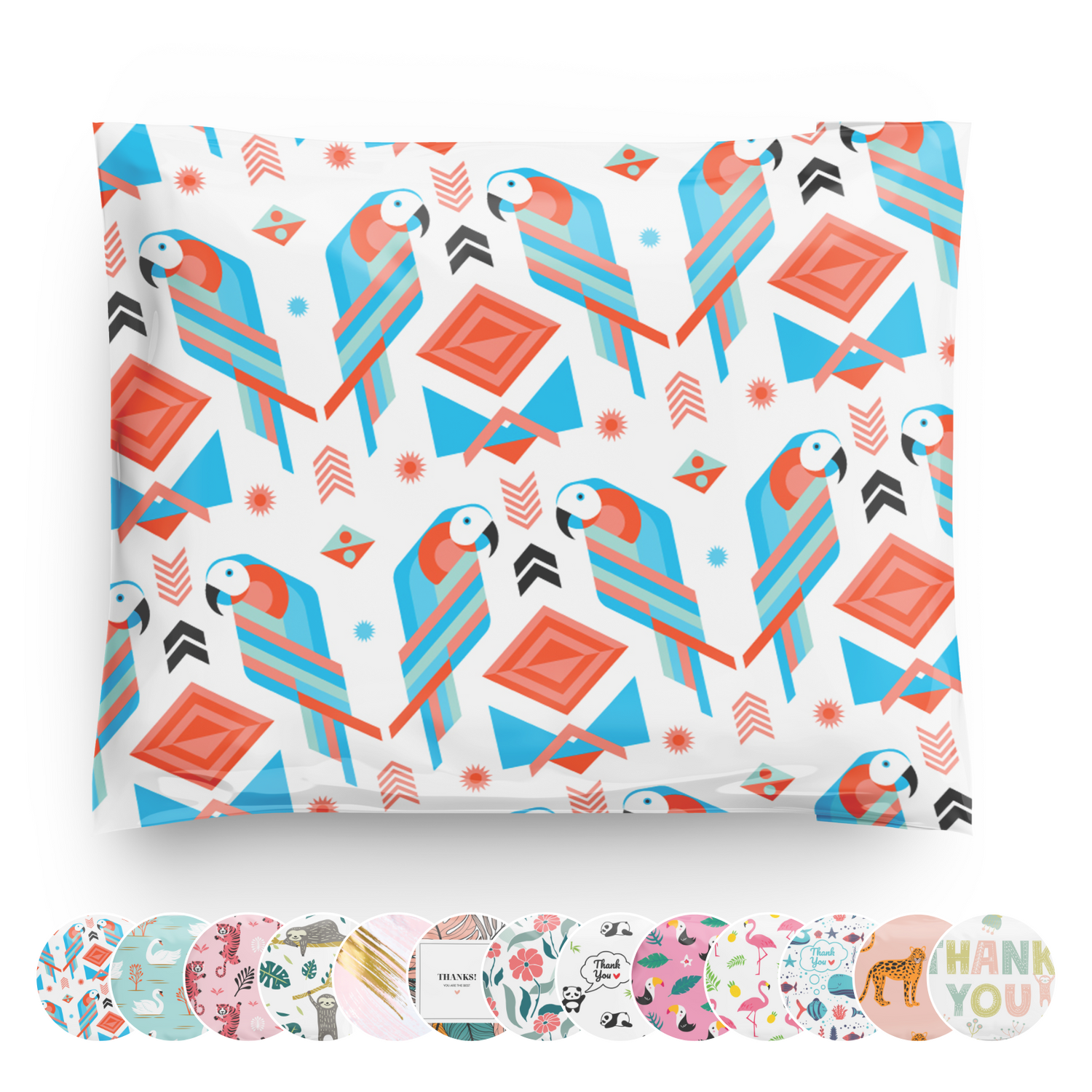 Reusable eco-friendly durable waterproof tear-resistant non-see-through self sealing cute poly mailer shipping envelope mailing bags for small business eBay Poshmark Etsy Depop Shopify thrift resellers clothing