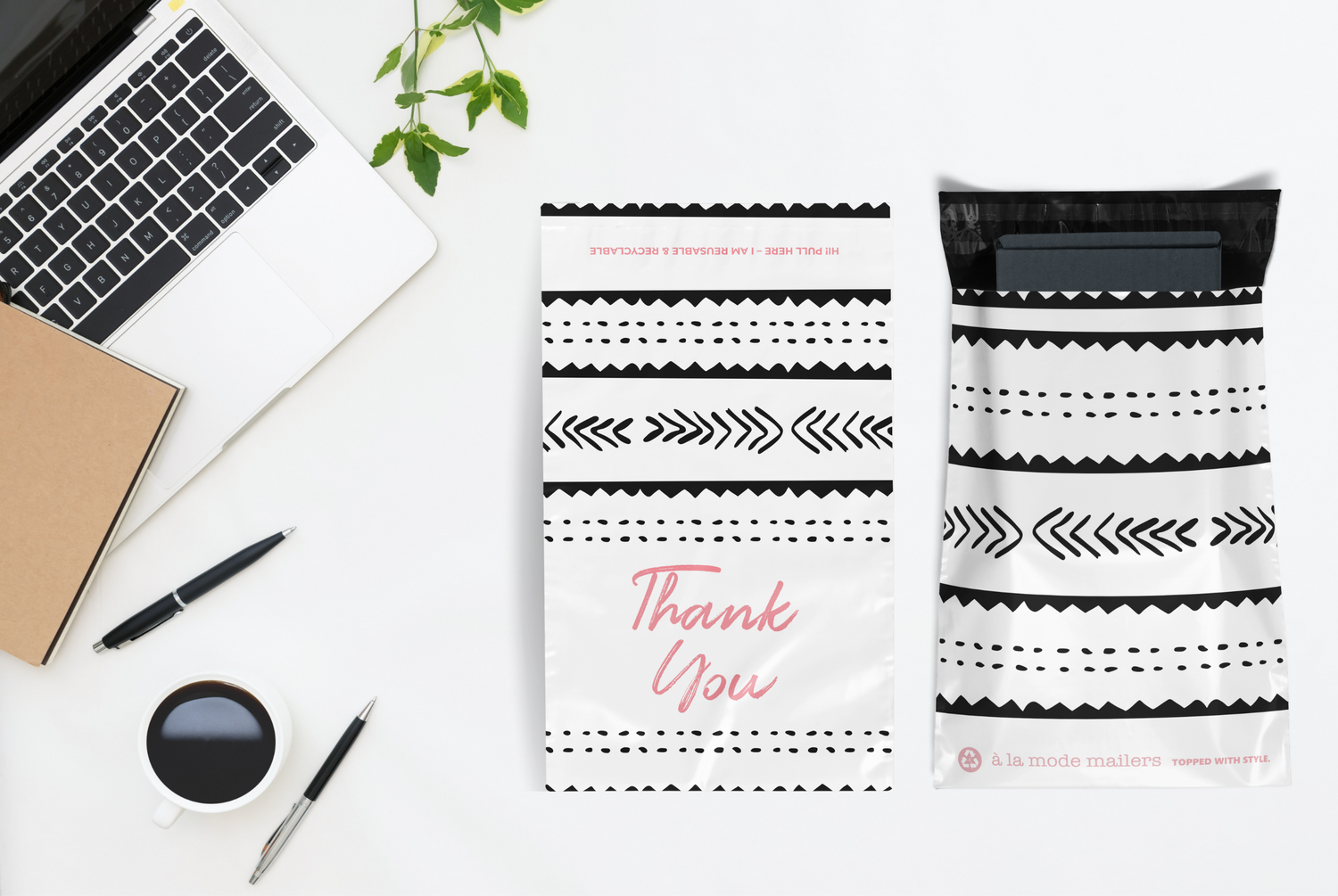 Reusable eco-friendly durable waterproof tear-resistant non-see-through self sealing cute poly mailer shipping envelope mailing bags for small business eBay Poshmark Etsy Depop Shopify thrift resellers clothing