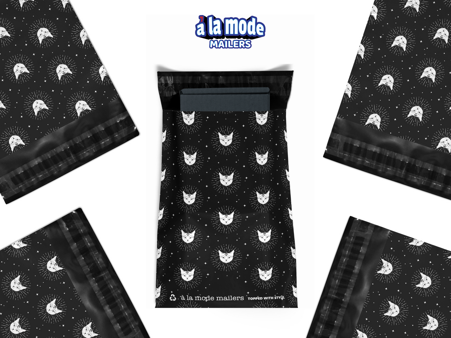 Reusable eco-friendly durable waterproof tear-resistant non-see-through self sealing cute poly mailer shipping envelope mailing bags for small business eBay Poshmark Etsy Depop Shopify thrift resellers clothing