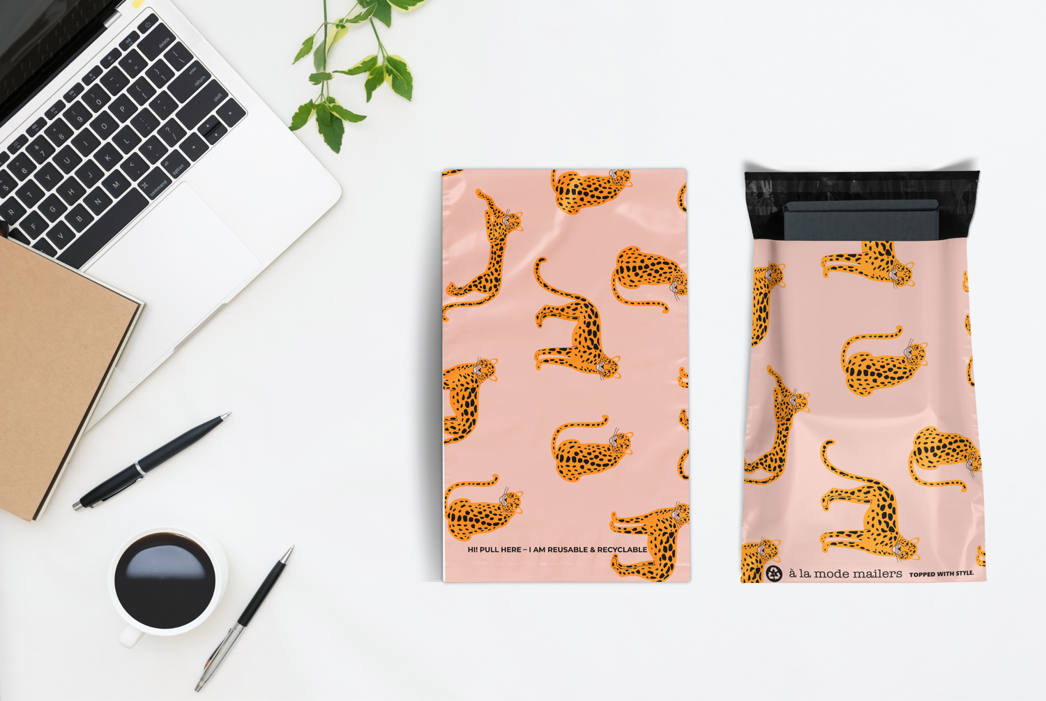 Reusable eco-friendly durable waterproof tear-resistant non-see-through self sealing cute poly mailer shipping envelope mailing bags for small business eBay Poshmark Etsy Depop Shopify thrift resellers clothing