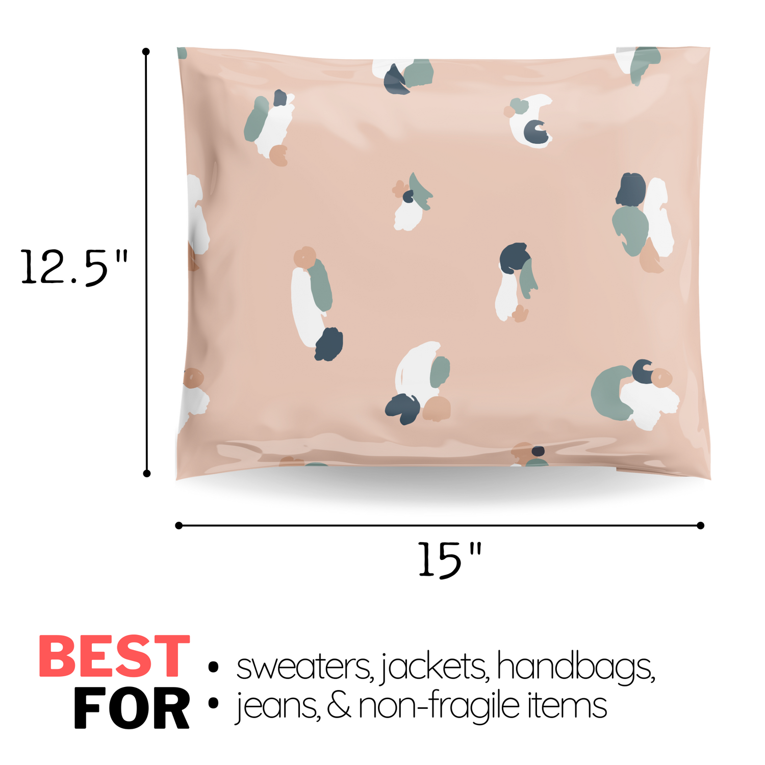 Reusable eco-friendly durable waterproof tear-resistant non-see-through self sealing cute poly mailer shipping envelope mailing bags for small business eBay Poshmark Etsy Depop Shopify thrift resellers clothing