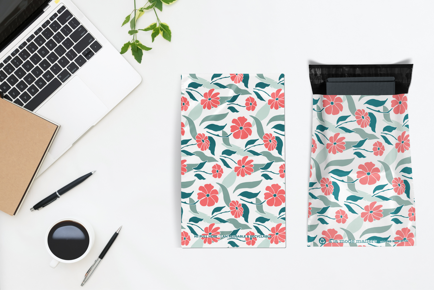 Reusable eco-friendly durable waterproof tear-resistant non-see-through self sealing cute poly mailer shipping envelope mailing bags for small business eBay Poshmark Etsy Depop Shopify thrift resellers clothing