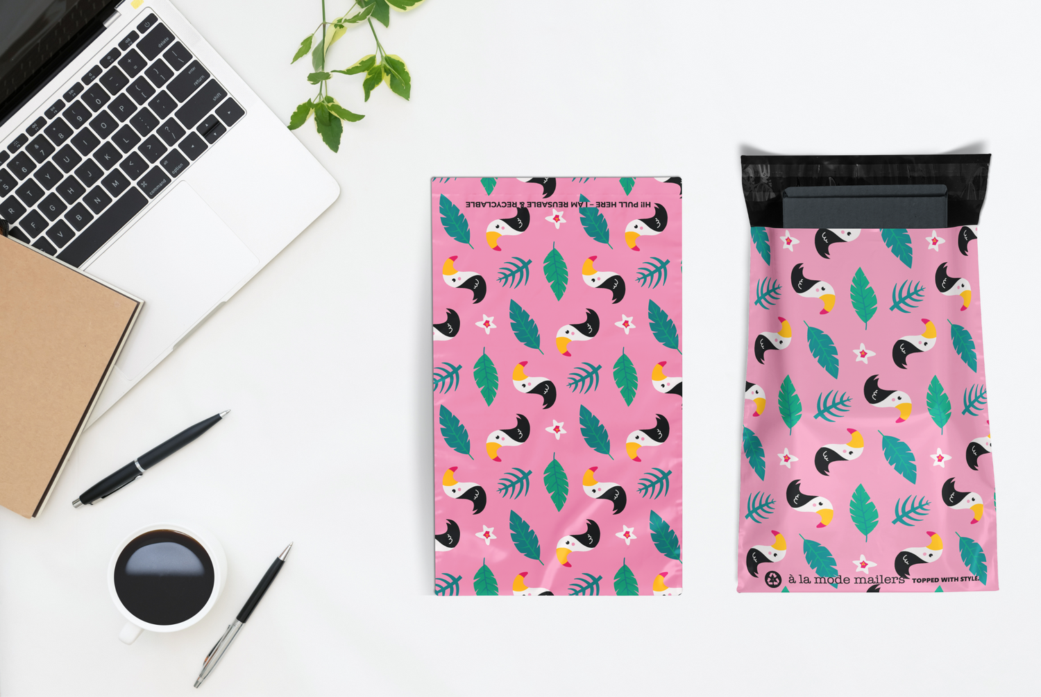 Reusable eco-friendly durable waterproof tear-resistant non-see-through self sealing cute poly mailer shipping envelope mailing bags for small business eBay Poshmark Etsy Depop Shopify thrift resellers clothing