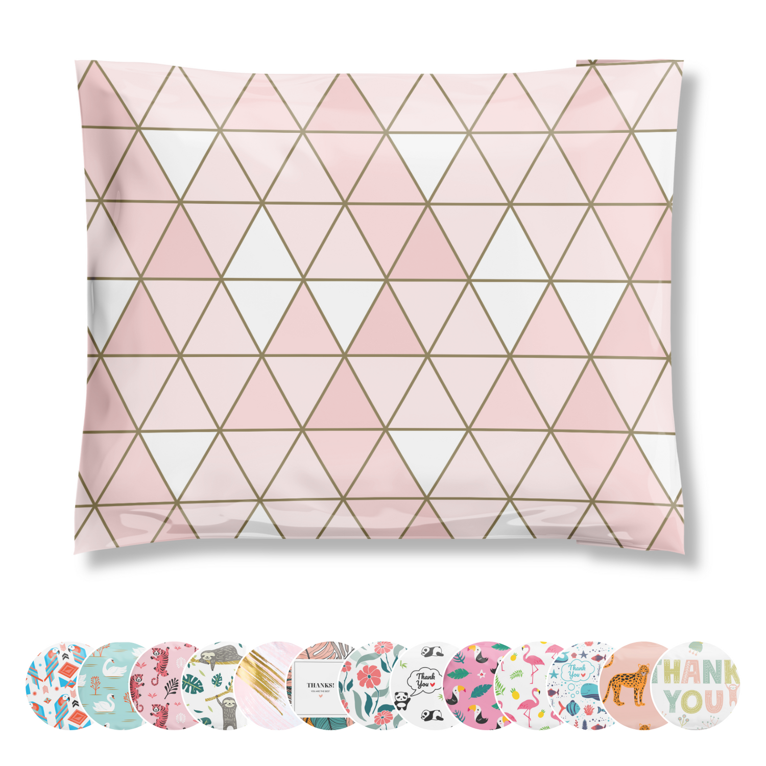 Reusable eco-friendly durable waterproof tear-resistant non-see-through self sealing cute poly mailer shipping envelope mailing bags for small business eBay Poshmark Etsy Depop Shopify thrift resellers clothing