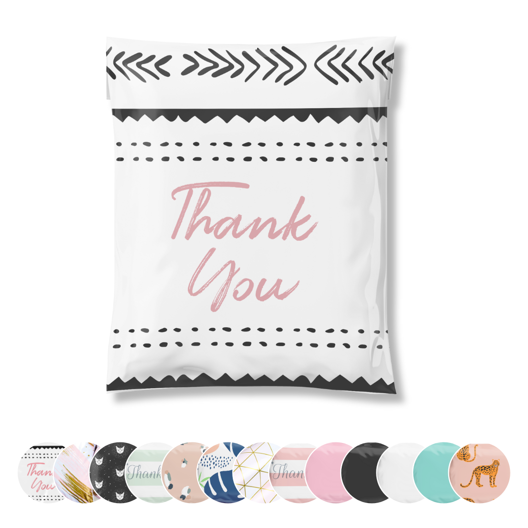 Reusable eco-friendly durable waterproof tear-resistant non-see-through self sealing cute poly mailer shipping envelope mailing bags for small business eBay Poshmark Etsy Depop Shopify thrift resellers clothing