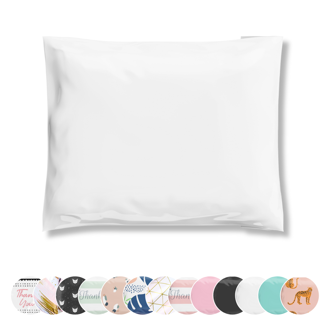 Eco-friendly durable waterproof tear-resistant non-see-through self sealing cute poly mailer shipping envelope mailing bags for small business eBay Poshmark Etsy Depop Shopify thrift resellers clothing