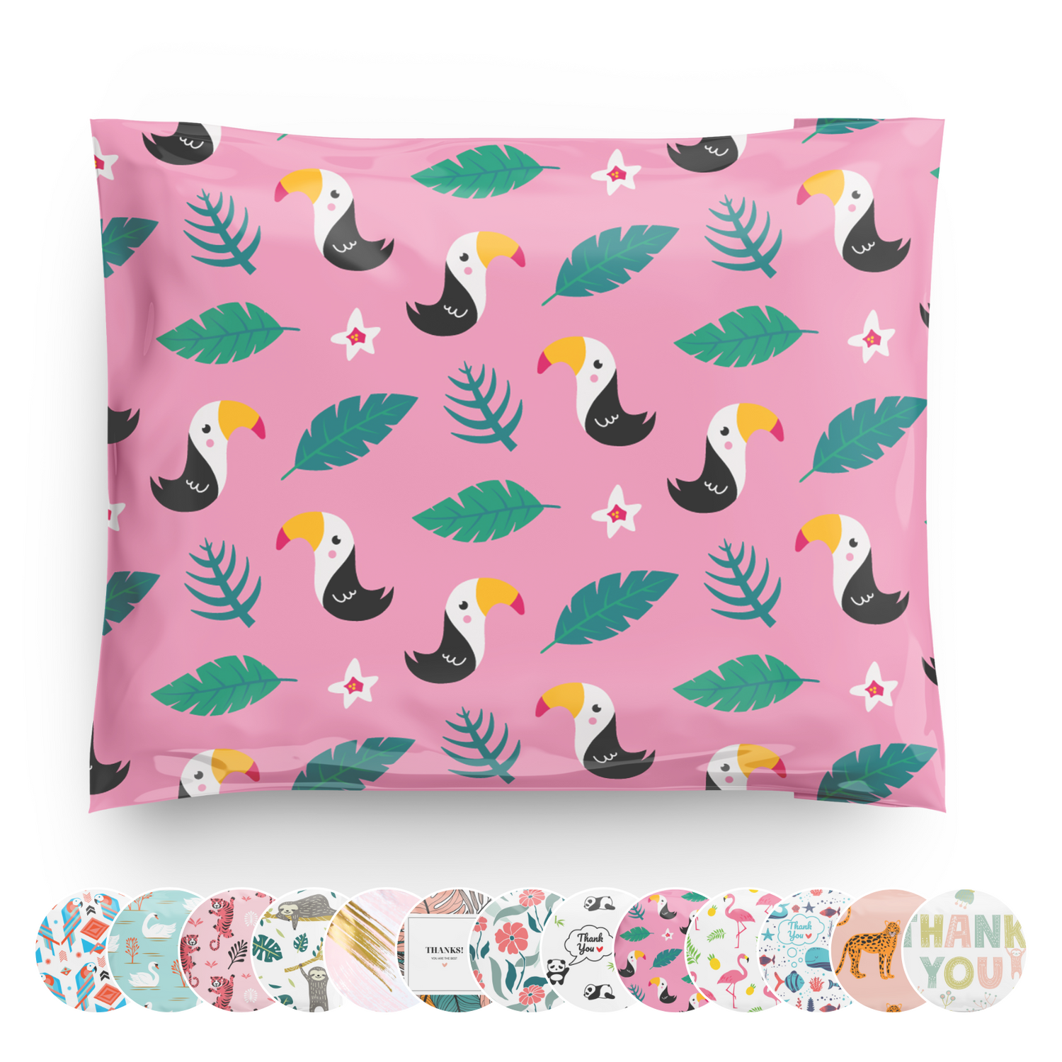 Reusable eco-friendly durable waterproof tear-resistant non-see-through self sealing cute poly mailer shipping envelope mailing bags for small business eBay Poshmark Etsy Depop Shopify thrift resellers clothing