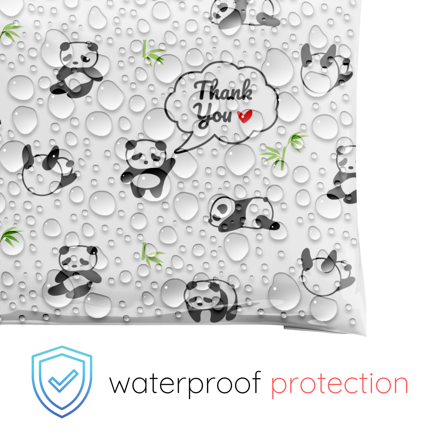 Reusable eco-friendly durable waterproof tear-resistant non-see-through self sealing cute poly mailer shipping envelope mailing bags for small business eBay Poshmark Etsy Depop Shopify thrift resellers clothing