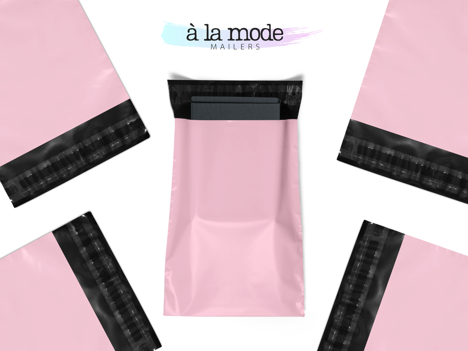 Eco-friendly durable waterproof tear-resistant non-see-through self sealing cute poly mailer shipping envelope mailing bags for small business eBay Poshmark Etsy Depop Shopify thrift resellers clothing