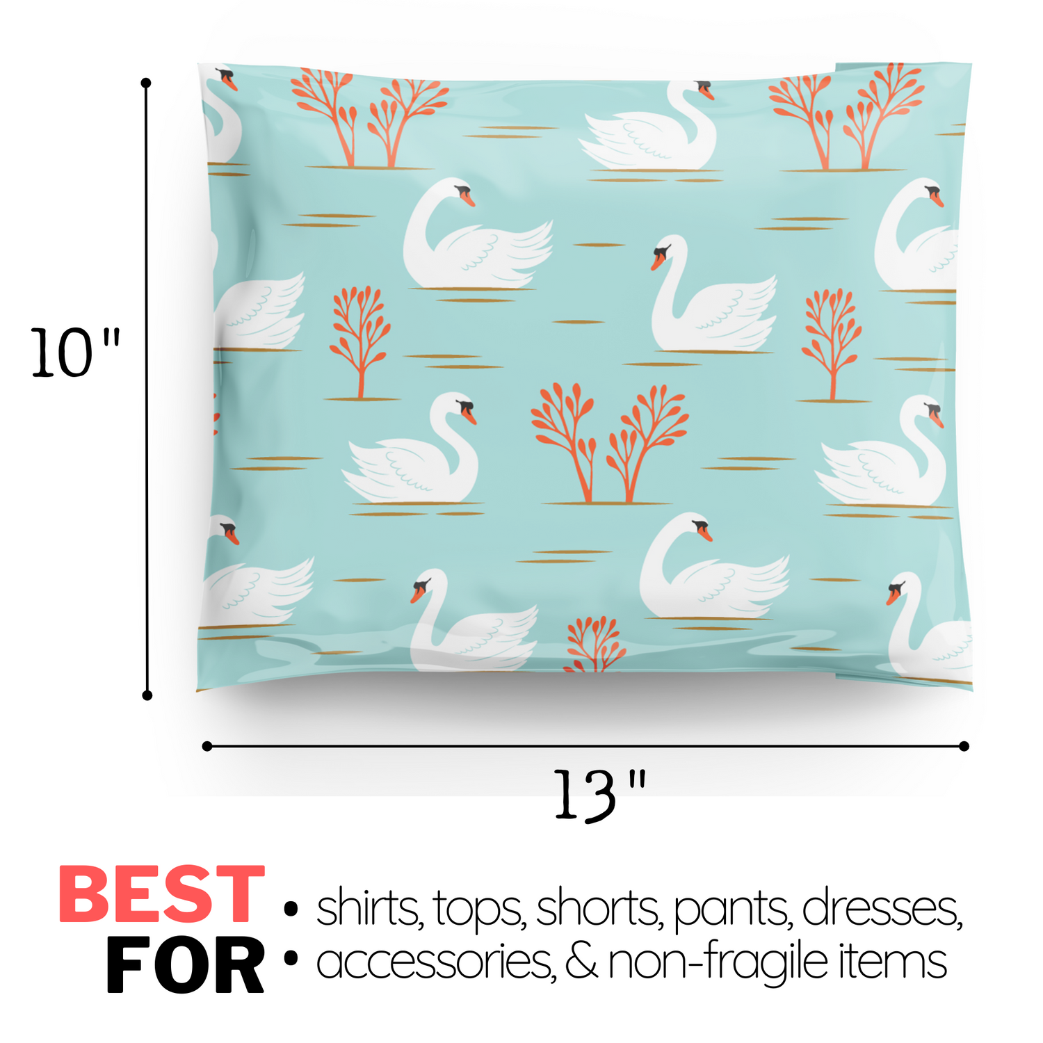 Reusable eco-friendly durable waterproof tear-resistant non-see-through self sealing cute poly mailer shipping envelope mailing bags for small business eBay Poshmark Etsy Depop Shopify thrift resellers clothing