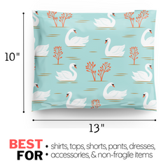 Reusable eco-friendly durable waterproof tear-resistant non-see-through self sealing cute poly mailer shipping envelope mailing bags for small business eBay Poshmark Etsy Depop Shopify thrift resellers clothing