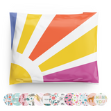 Reusable eco-friendly durable waterproof tear-resistant non-see-through self sealing cute poly mailer shipping envelope mailing bags for small business eBay Poshmark Etsy Depop Shopify thrift resellers clothing