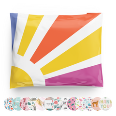 Reusable eco-friendly durable waterproof tear-resistant non-see-through self sealing cute poly mailer shipping envelope mailing bags for small business eBay Poshmark Etsy Depop Shopify thrift resellers clothing