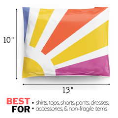 Reusable eco-friendly durable waterproof tear-resistant non-see-through self sealing cute poly mailer shipping envelope mailing bags for small business eBay Poshmark Etsy Depop Shopify thrift resellers clothing
