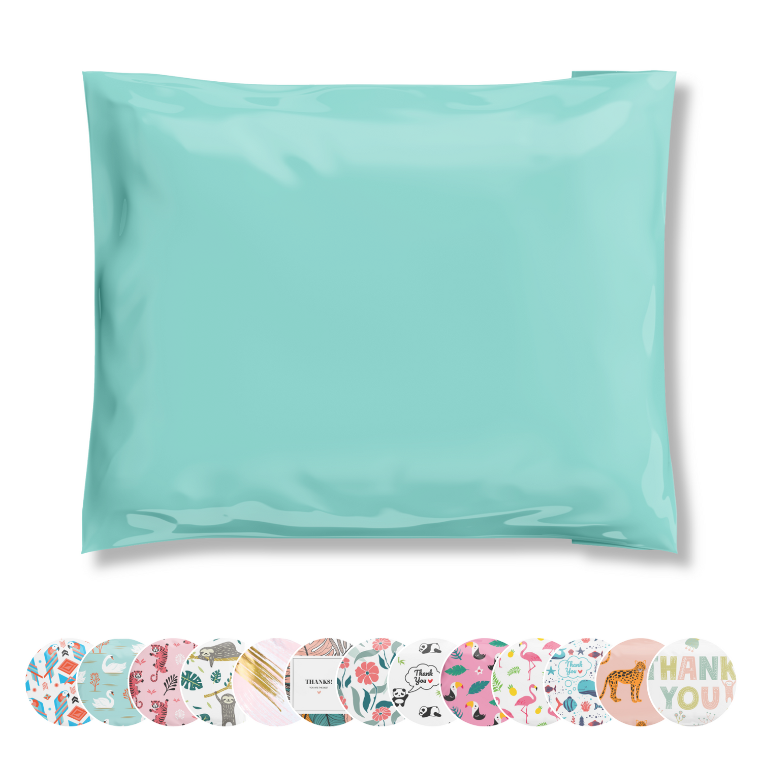 Eco-friendly durable waterproof tear-resistant non-see-through self sealing cute poly mailer shipping envelope mailing bags for small business eBay Poshmark Etsy Depop Shopify thrift resellers clothing